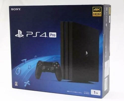 Sony PlayStation 4 PS4 Pro Jet Black 1TB Console CUH-7200BB01 PS4