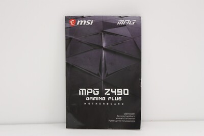 MSI MPG Z490 Gaming Plus Motherboard User Guide / Manual.