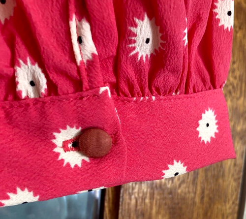 BNWT Ladies CELIA BIRTWELL at NEXT Persian TURKISH PINK & WHITE Floral Blouse 12 - Picture 8 of 11