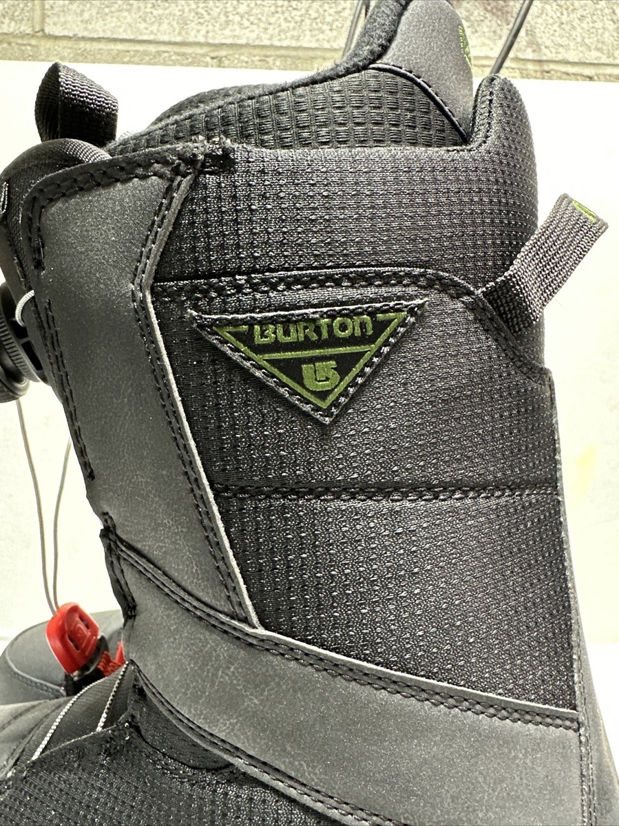 BURTON HIGHLINE MEN'S SIZE 8 BLACK BOA IMPRINT 1 SNOWBOARD BOOTS