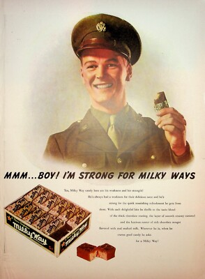 Original Milky Way Ad: Mmm Boy I'm Strong for Milky Ways | eBay