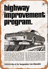 Metal Sign - 1967 Oldsmobile 4-4-2 -- Vintage Look 2