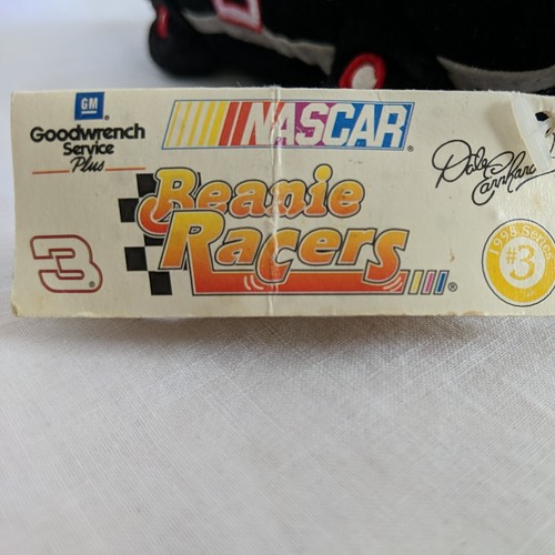 Nascar Beanie Dale Earnhardt #3 Stuffed Car Goodwrench Plush w tag - Picture 9 of 10