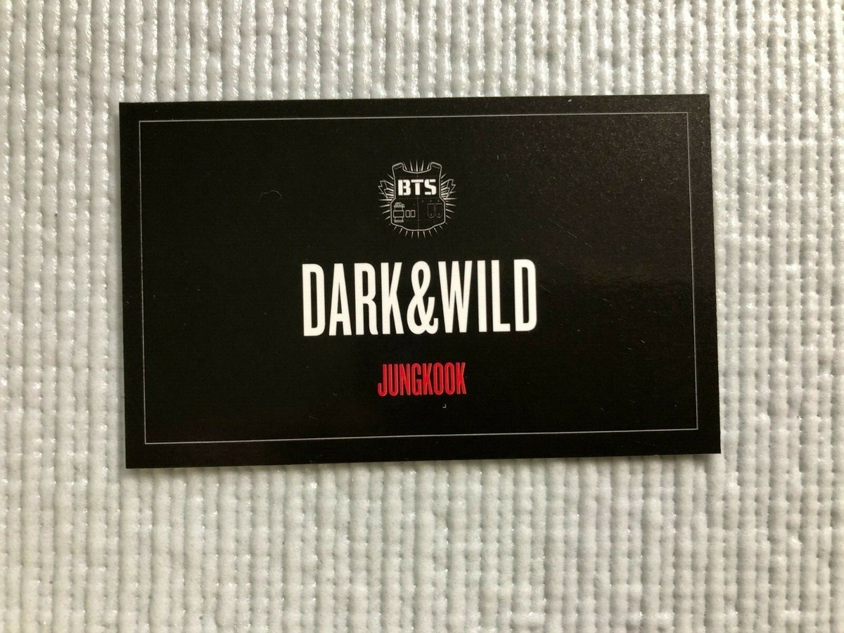 BTS 1st Album Dark & Wild Official Photo Card ( JUNGKOOK