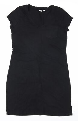 GAP Damen T-Shirt schwarz V-Ausschnitt, Gr. S, Casual Style