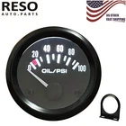 52mm 0-100 PSI Oil Pressure Gauge Meter Kit W/ Sensor Instrument Rack 12V 2 Inch