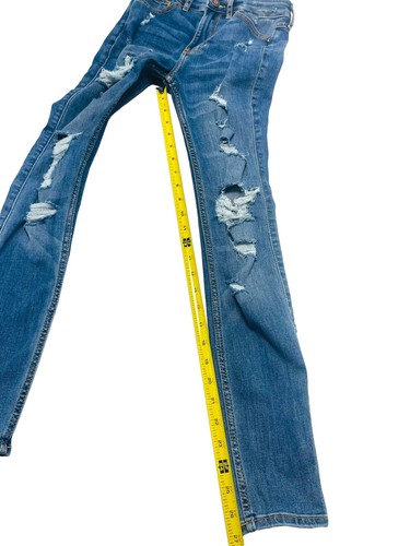 Hollister High Rise Super Skinny Jeans Size 00S 23x28 Soft Stretch Distressed - Picture 9 of 9