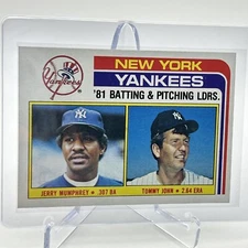 1982 Topps Yankees Leaders/Checklist Baseball Card #486 NM-Mint FREE SHIPPING
