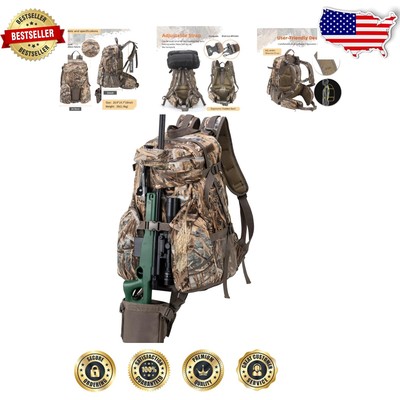 Ergonomic Daypack for Hunting - Waterproof, Camouflaged, and User-Friendly