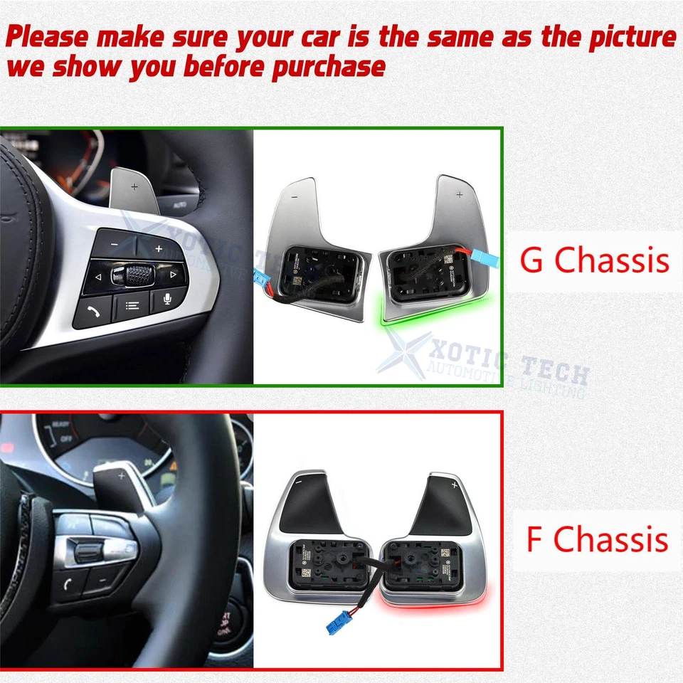 Удлинительная крышка переключателя весла для BMW 3 4 5 серии X3 X4 X5 F30 F32 G20 G22 G30 - Изображение 2 из 4