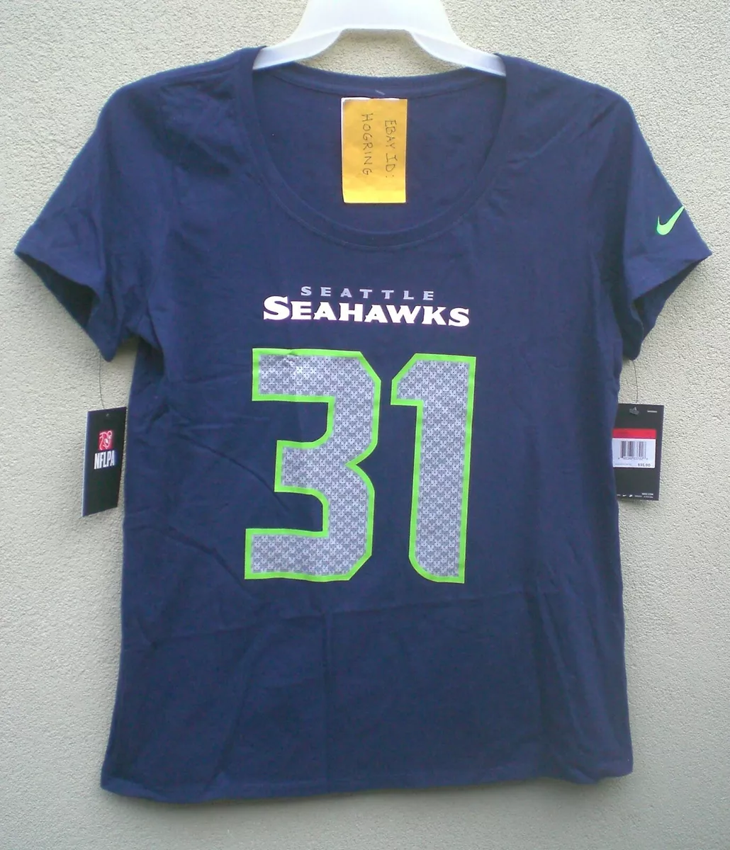 Kam Chancellor Seattle Seahawks Nike Women s Navy Scoop Neck T Shirt 35
