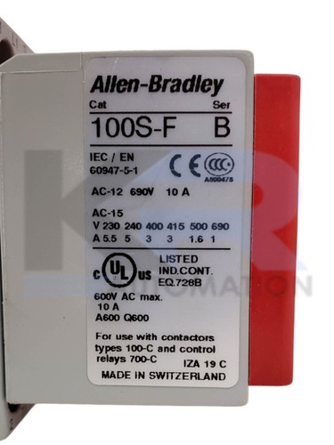 Contactor de seguridad Allen Bradley 100S-C23EJ14C/A Guardmaster 3 polos 600 VCA - Imagen 8 de 10
