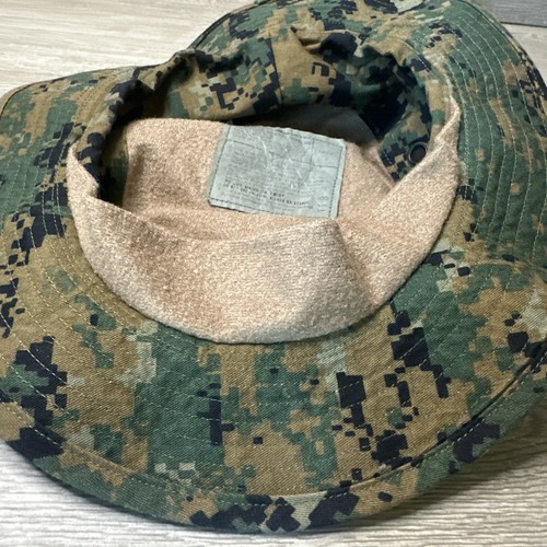 USMC Marine Corps Field Woodland MARPAT Combat Boonie Cover Hat XL Extra Large - Picture 7 of 9