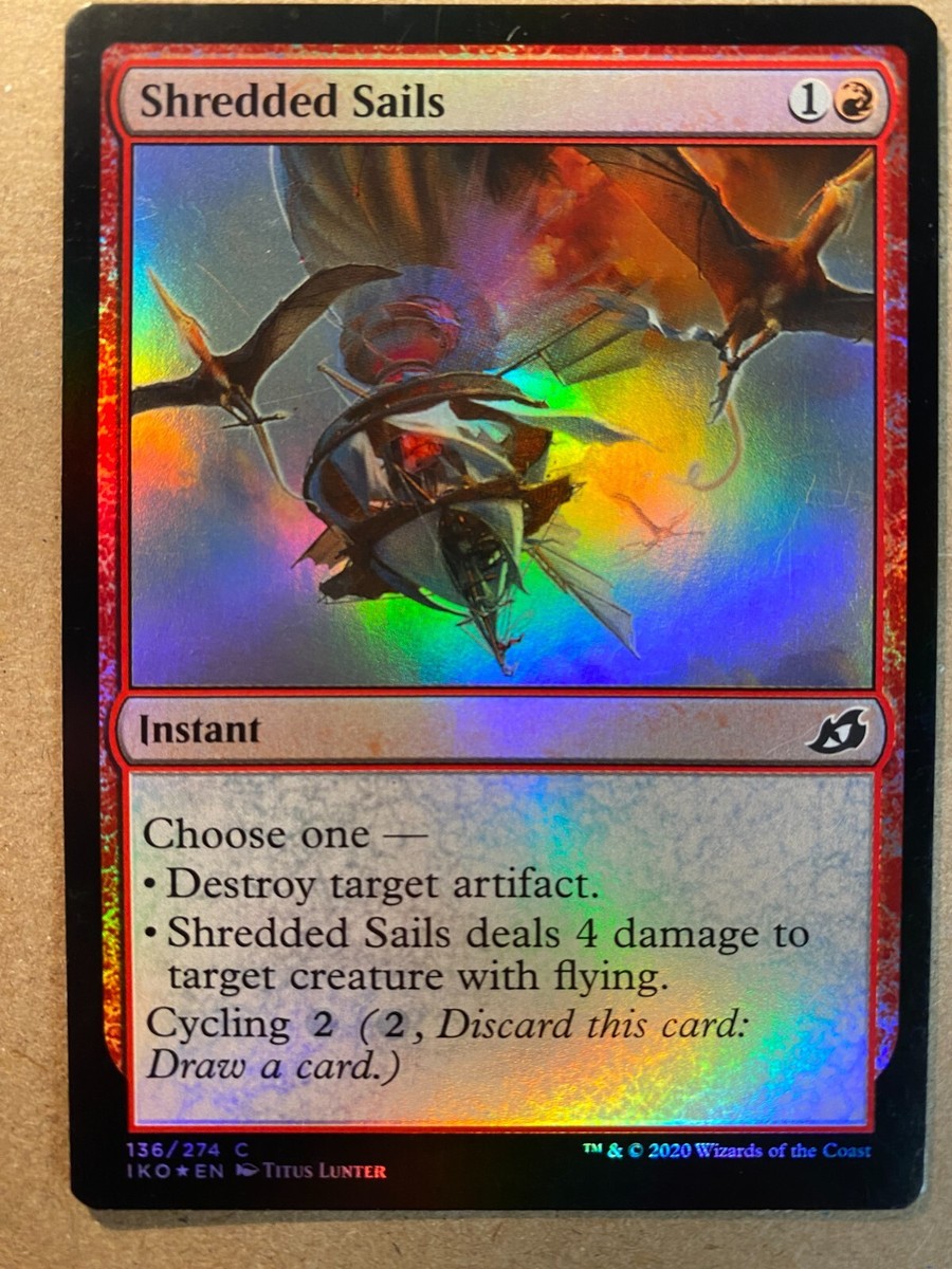 MTG 1x FOIL Shredded Sails Ikoria: Lair of Behemoths Magic the Gathering x1  NM | eBay