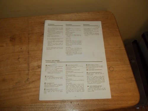 Teac D-500C Double Cassette Deck Owners Manual *Original* - Picture 3 of 3