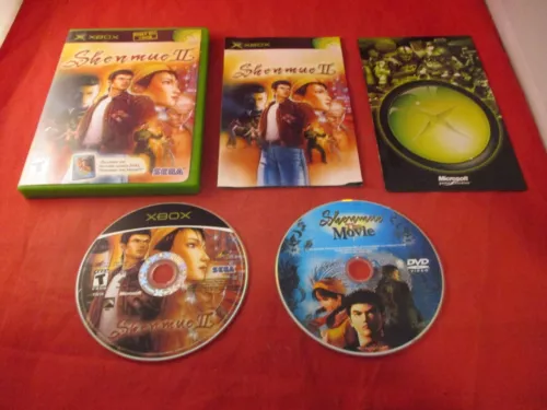 Shenmue II (Microsoft Xbox, 2002) COMPLETE w/ Disc manual case WORKS! 