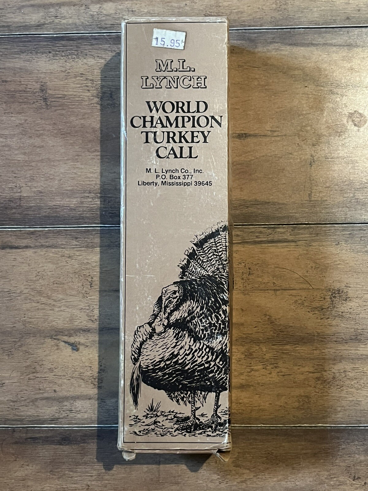 LYNCH WORLD CHAMPION TURKEY CALL, MODEL 102, 1958 Liberty W Box