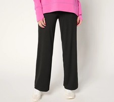 Belle by Kim Gravel Petite Athletic Jersey Wide Leg Pant - Size PS a677085