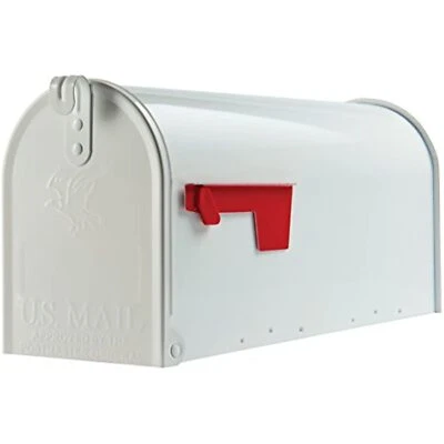 Gibraltar Mailboxes Elite Medium Capacity Galvanized Steel White, Post-Mount - Image 1 of 4