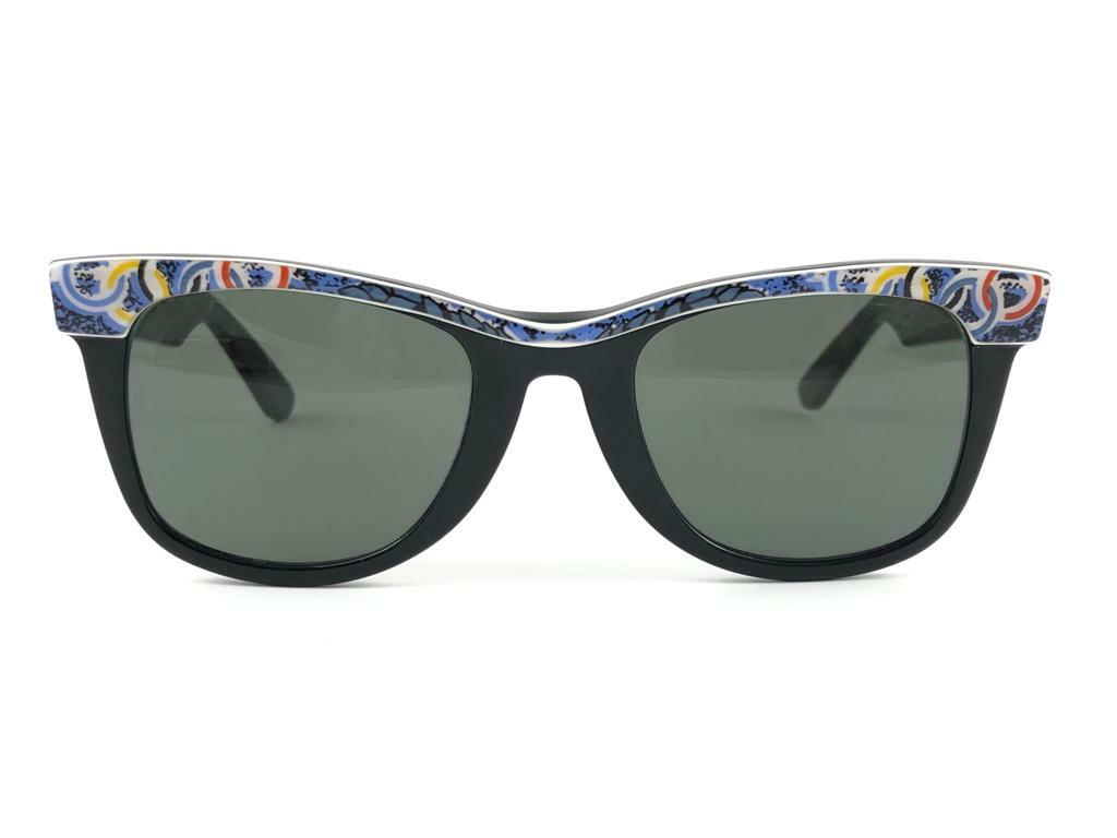 VINTAGE RAY BAN WAYFARER CLASSIC OLYMPIC ALBERTVILLE G15 '92 BL US