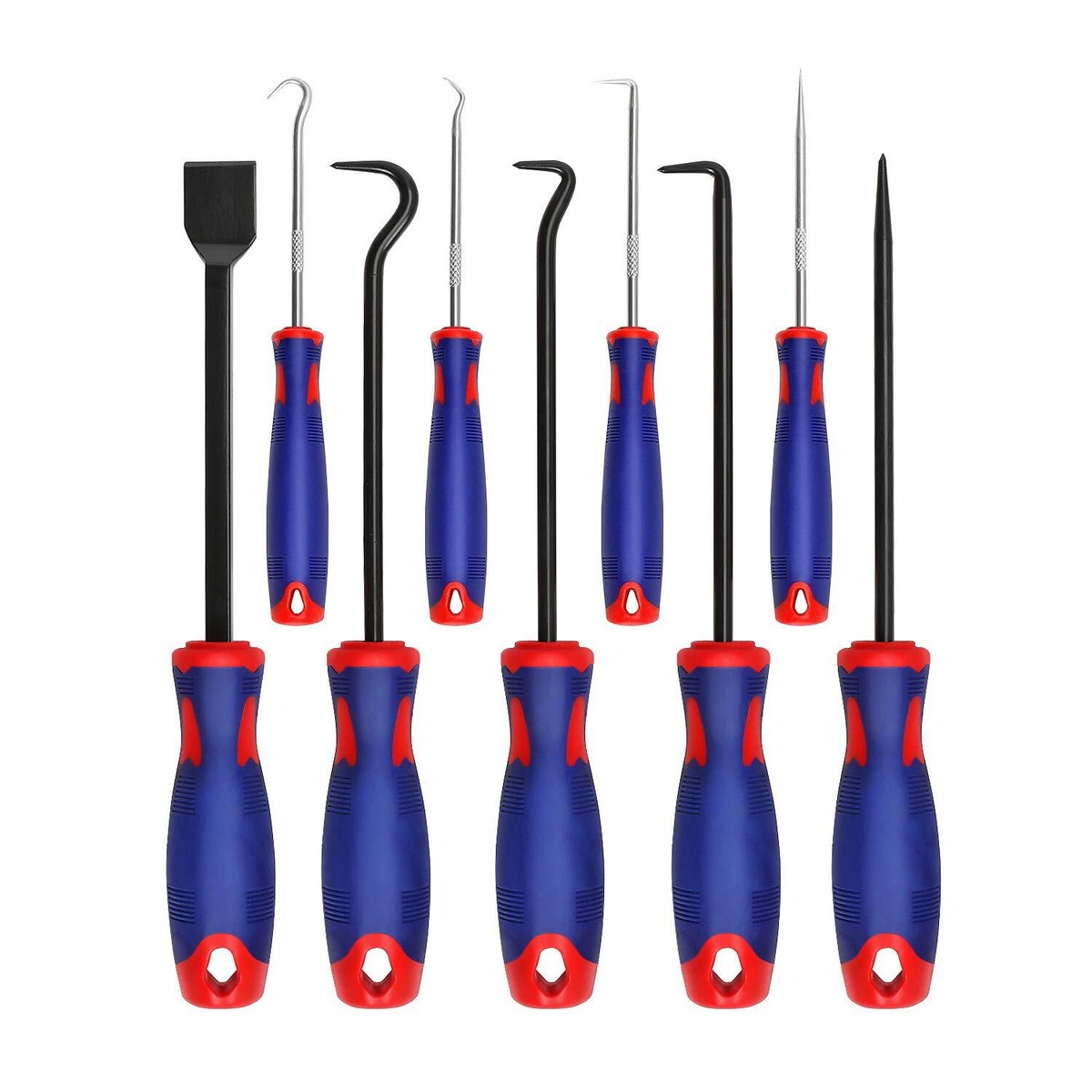 9 Piece Scraper Pick Hook Set Gasket Scraping Hose Removal Garage Workshop Tools 14007 P