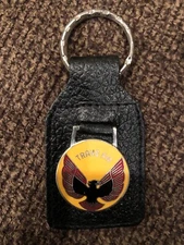 Original 1980’s Pontiac Trans Am Genuine Leather Key Chain #2 - New Old Stock