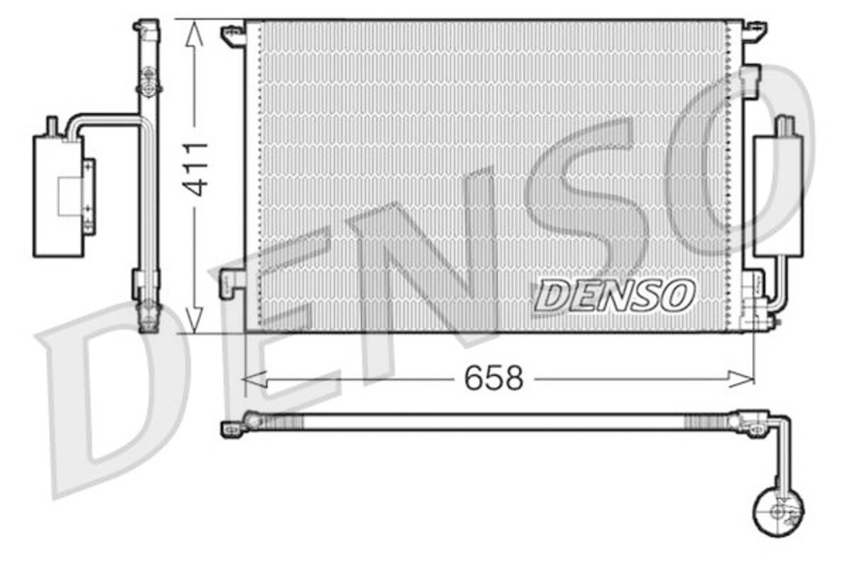 DENSO AC Condenser For OPEL Signum Cc Vectra C GTS VAUXHALL Gts 00-09 1850077
