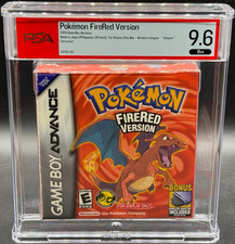 Pokemon FireRed Version Nintendo Game Boy Advance For Display BOX ONLY PSA 9.6