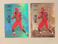 2022 Upper Deck Skybox Metal Malik Willis RC Aqua & Base
