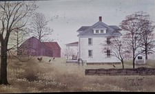 Billy Jacobs Spring Fog Americana Barn Landscape Signed Print