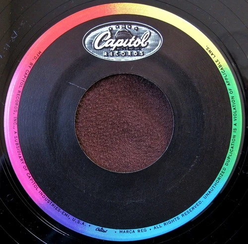 Beatles 45 ERROR Blank Side 2 Label Twist and Shout Black Capitol 1983, EX!