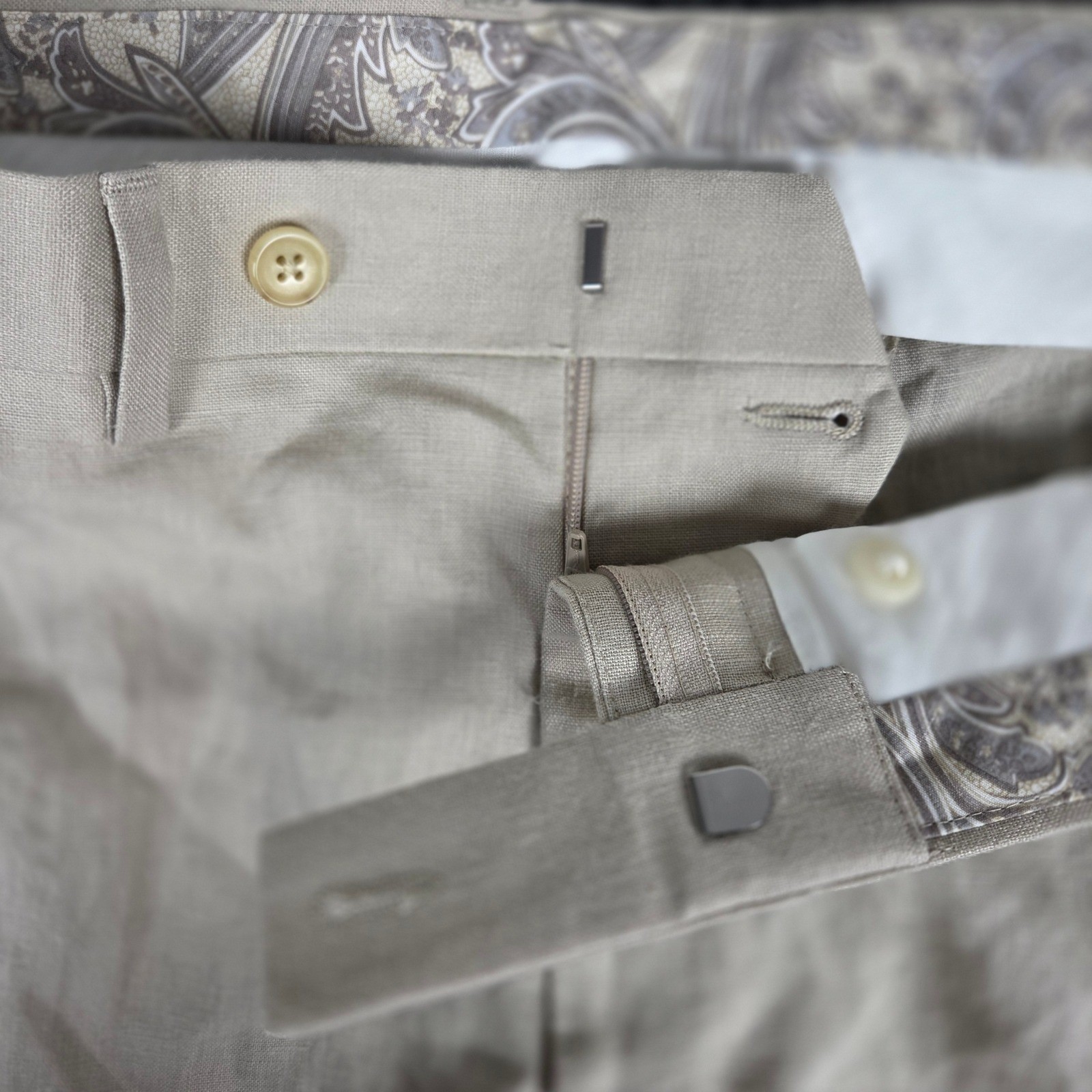 LAUREN RALPH LAUREN Mens NWT 100% Linen Dress Pants Flat Front Size 40W 30L thumbnail 5