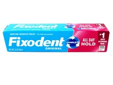 Fixodent Complete Original Denture Adhesive Cream, 2.4 Oz