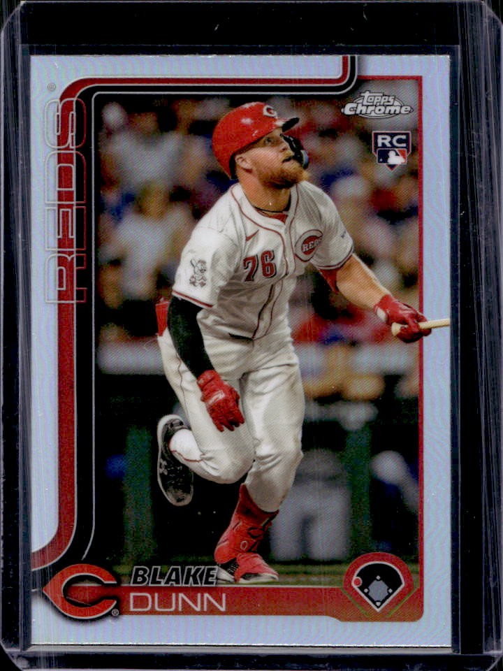 2025 Topps Chrome Blake Dunn RC Refractor Rookie #161 Reds
