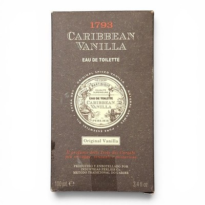 PERLIER CARIBBEAN ORIGINAL VANILLA EAU DE TOILETTE  3.4 oz 100 ml NEW IN BOX
