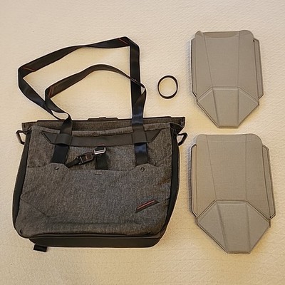 Peak Design Everyday Tote 20L - Magnet Closure - Gray - 2 Divider Inserts
