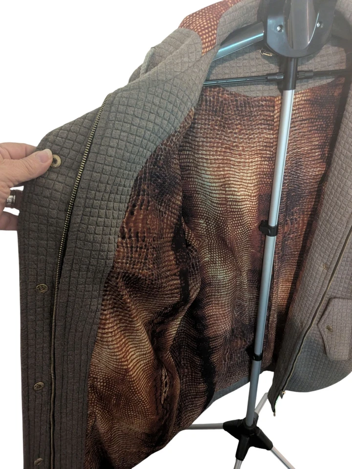 Whitney Eve серый теплый пальто с красивой подкладкой размер большой - Изображение 2 из 4