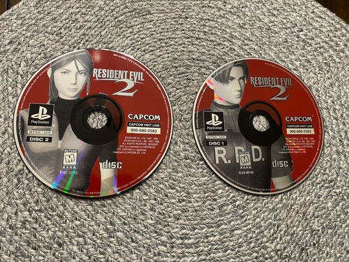 Resident Evil 2 Capcom Sony PlayStation PS1 DISC 1 + 2 Only
