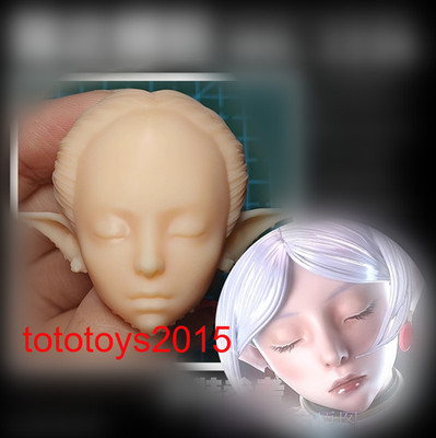 1:6 1:12 1:18 Sleeping elf girl Head Sculpt for 12'' 6''3.75''Female Figure Body
