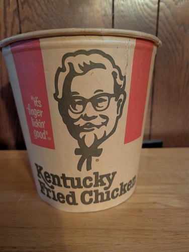 ORIGINAL Vtg 1969 KENTUCKY FRIED CHICKEN LARGE BUCKET COLONEL SANDERS KFC RARE