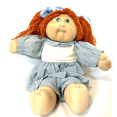 Cabbage Patch Doll signed (Green Xavier Roberts 84) Red hair 1978-1982