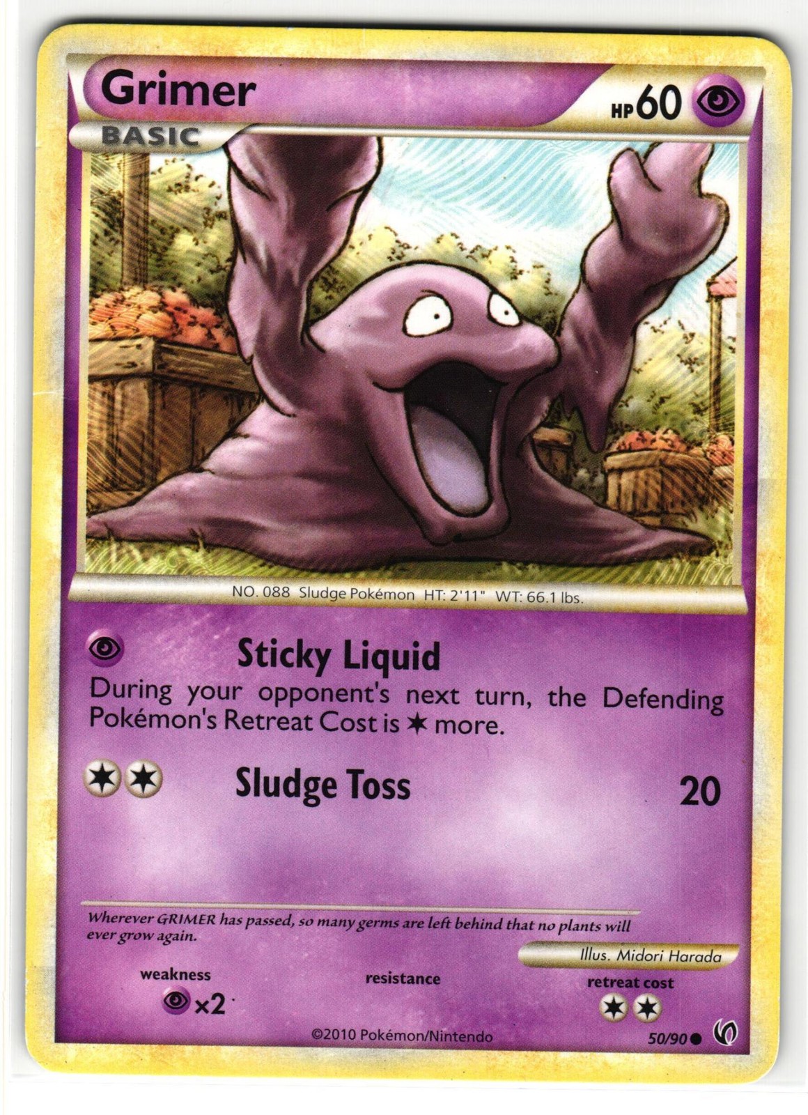 GRIMER 50/90 HGSS UNDAUNTED ENGLISH POKEMON TCG
