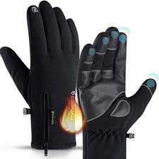Vokpedy Winter Gloves Thermal Touchscreen Waterproof Cold Weather Men Women - M