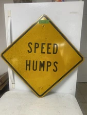 Road Traffic Street Sign Authentic  Speed Humps 11-10