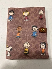 Coach X Peanuts Snoopy Turnlock Notebook 