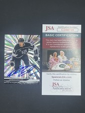Andreas Englund Signed 2024-25 Upper Deck Outburst Silver IP Auto JSA Kings
