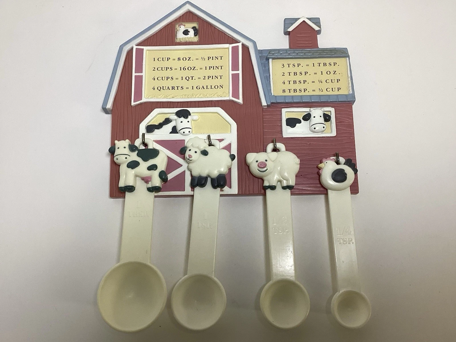 Vintage Avon Down On The Farm Measuring Spoons Rack Barn Cow Sheep Pig Chicken
Opens in a new window