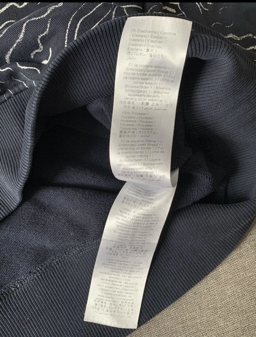 Felpa Kenzo Paris Sirene Blu Navy Vestibilità Regolare