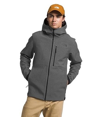 The North Face Apex Bionic 3 Hoodie (TNF Dark Grey Heather) Mens Clothing Gray