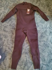 MWTA Men's Surfing Wetsuit, Chest Zip Full Suit, 4/3mm for Cold Water, Small